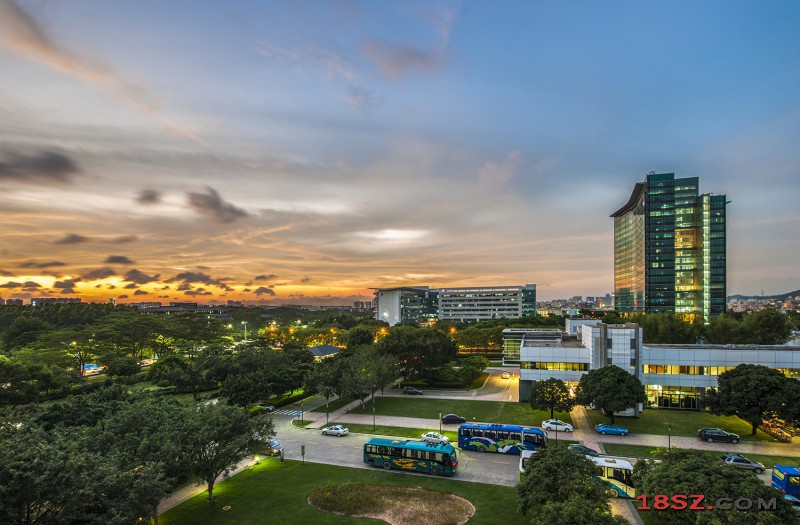 view-of-headquarters-sunset