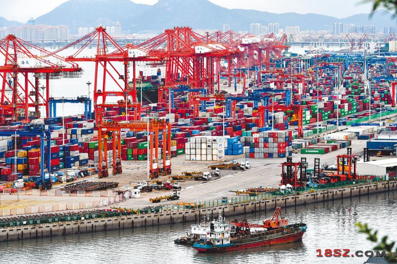  中国外贸总额 连11个月成长 同比成长38.2％
