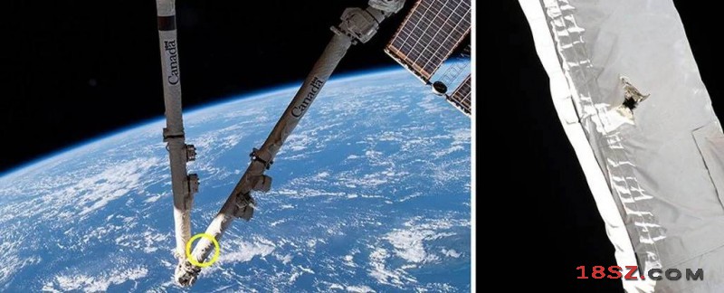 太空垃圾撞伤国际太空站主要机械臂