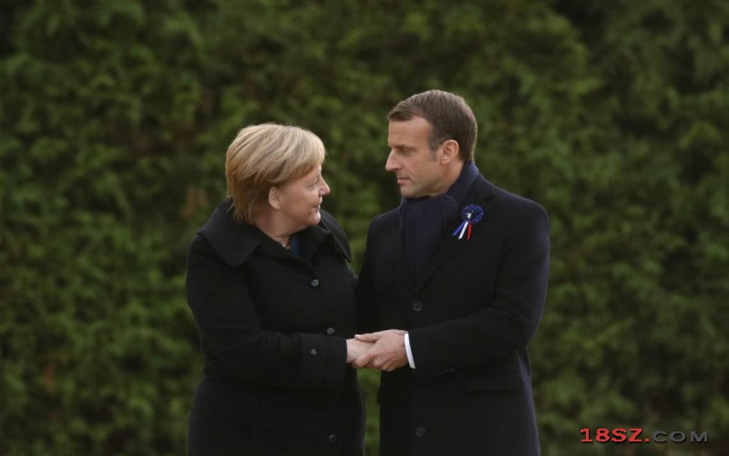 马克龙今天在巴黎接待德国总理默克尔