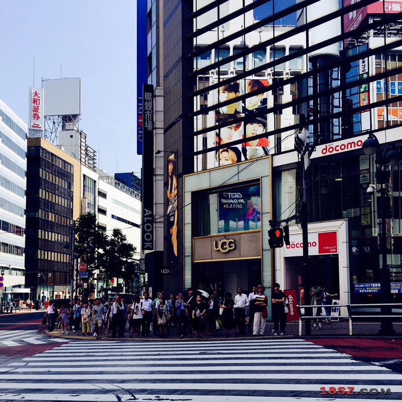 东京购物圣地涩谷街头