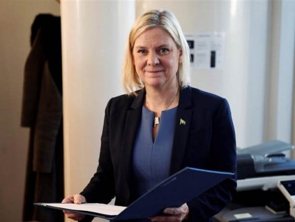 瑞典首位女总理玛格莱娜‧安德森在辞职后回任
