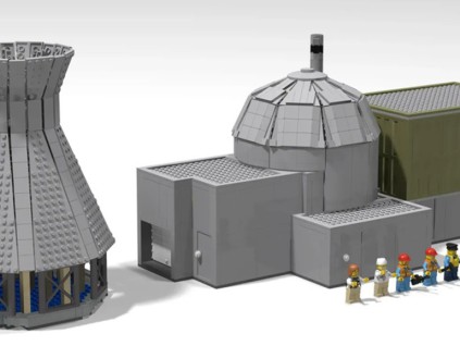 玩具设计师制作「乐高核电厂」 征求群众支持以商品化