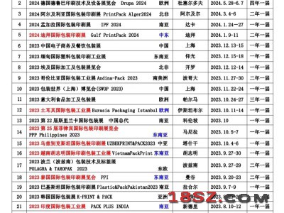上海达沃德展览2023-2024年包装行业展会计划通知