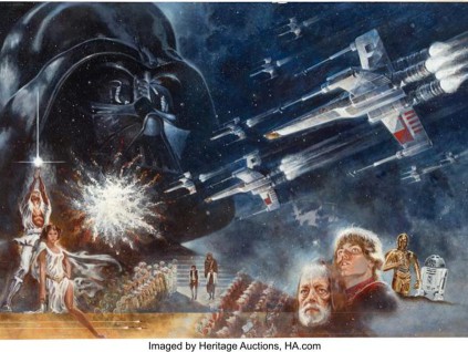 《星球大战》首张海报拍出惊人天价 这幅作品创于50年前